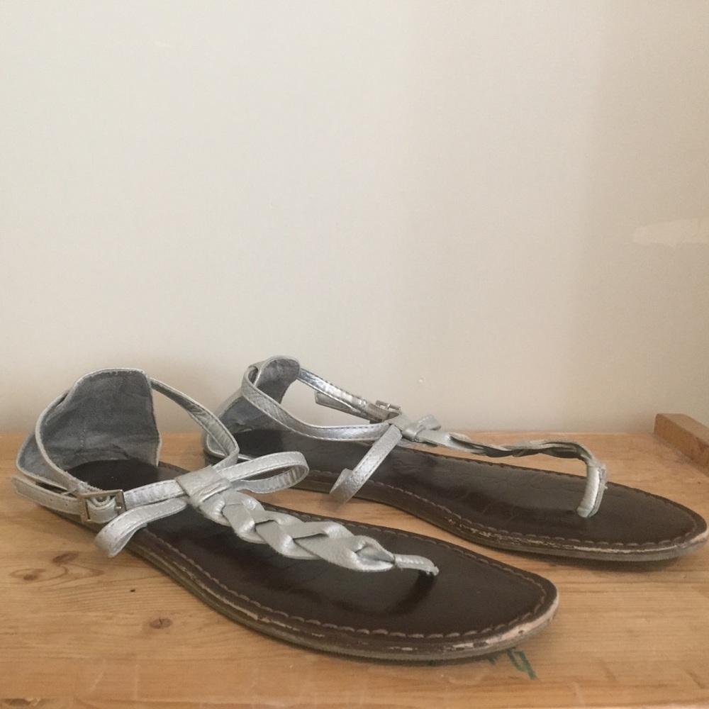 Silver sandals